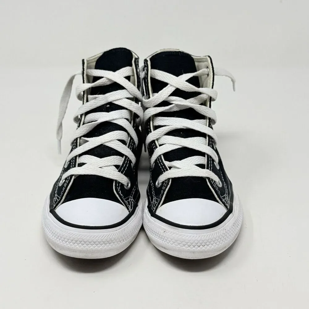 Converse Chuck Taylor All Star High Shoes Kids Size 1 Black Canvas School